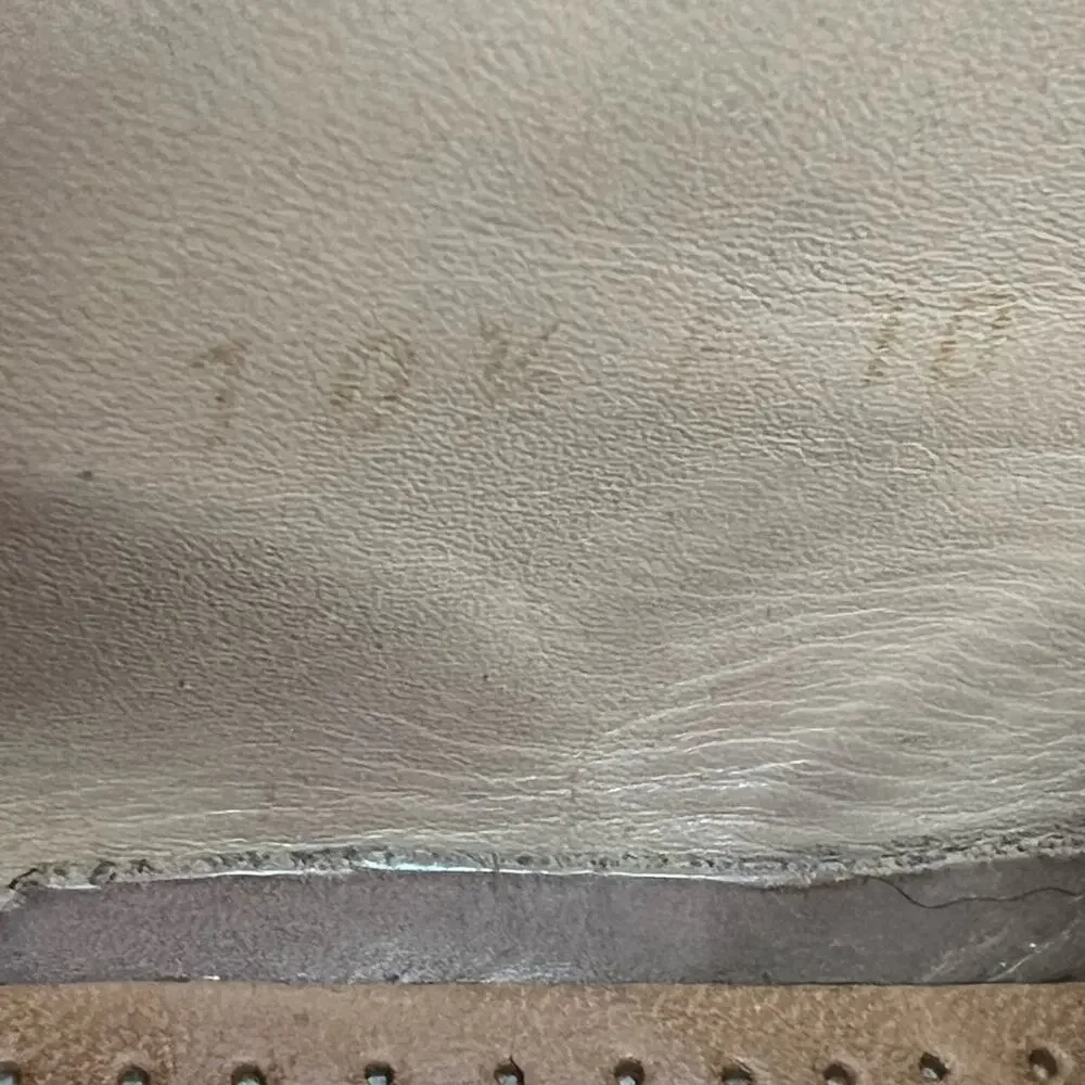 LLOYD Leather Shoes Brown Square Toe Vintage Derby German Old Money Luxury 10.5